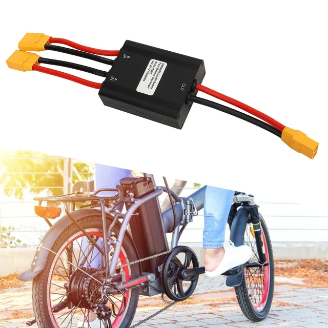Alt view image 2 of 5 - Double Battery Discharge Converter, 20-72V E Dual Battery Parallel Module Adapter, Electric Dual Battery Connector Adapter for Increased Capacity, Interface, 80A
