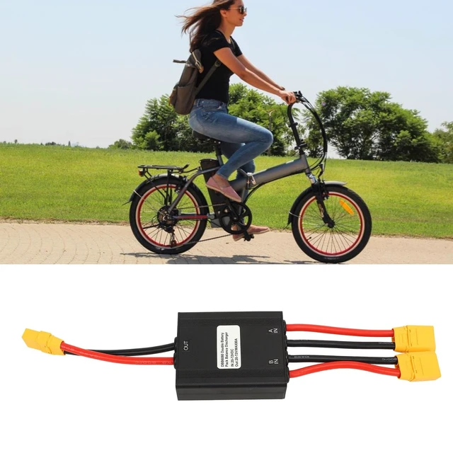 Alt view image 3 of 5 - Double Battery Discharge Converter, 20-72V E Dual Battery Parallel Module Adapter, Electric Dual Battery Connector Adapter for Increased Capacity, Interface, 80A