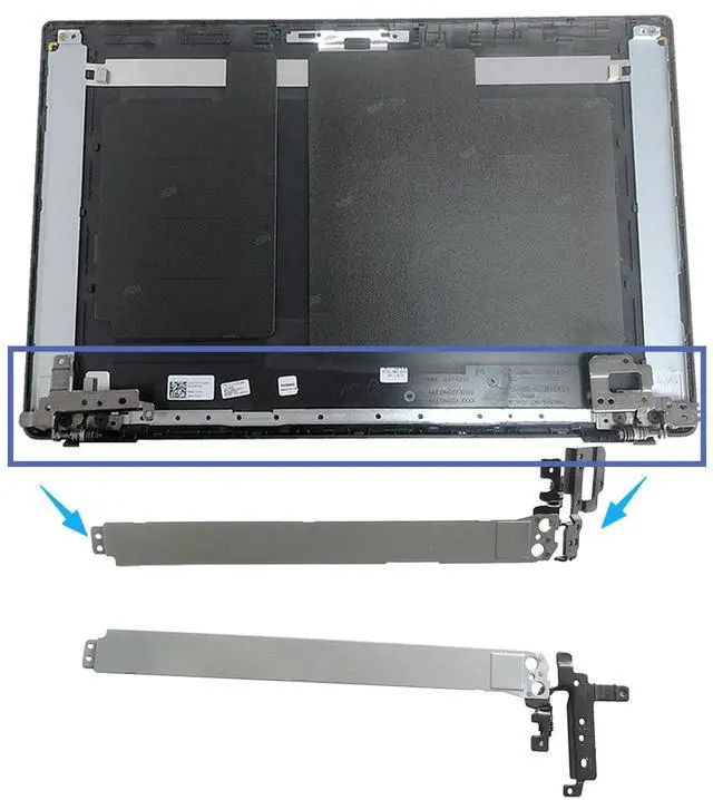 Main image of Lyinsen Replacement 15.6" Laptop LCD Cover Back Rear Top Lid with Hinges for Dell Latitude 15 3520 E3520 017XCF 17XCF 0CDM80 CDM80 Black