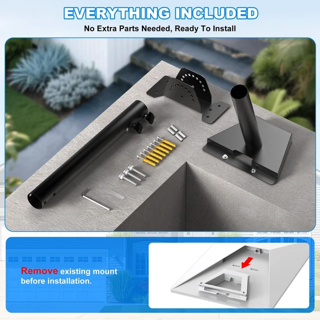 Alt view image 5 of 5 - Standard 4/4X/ Gen3 Adjustable Starlink Roof Mount, 180 & 360 Rotation