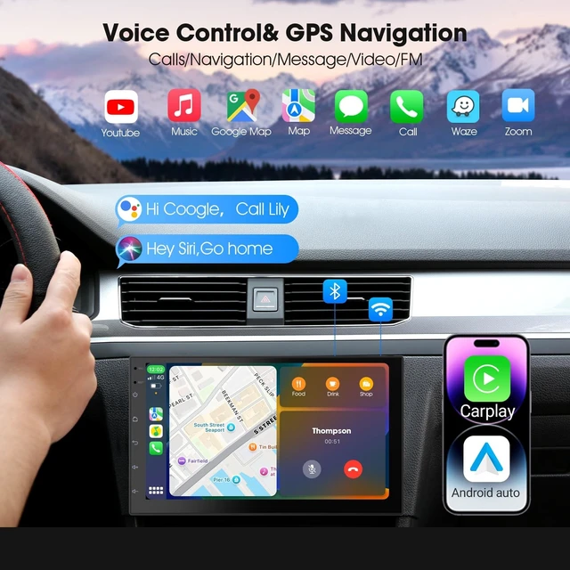 Alt view image 4 of 5 - Haudio 2 Din Car Radio with Wireless CarPlay & Android Auto, 7 Inch Touchscreen Car Stereo with Mirror Link,Android 13,Voice Control, FM/RDS, 25 Sets UI Fit All Cars (2+32GB NO Camera)