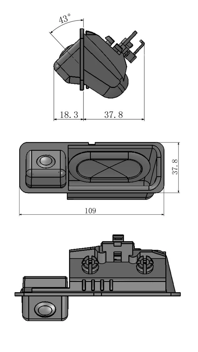 Alt view image 4 of 5 - for BMW 3 E90 E91 E92 E93 / 320i 335i Car Rear View HD Back Up Reverse Parking/Plug Directly HD Camera