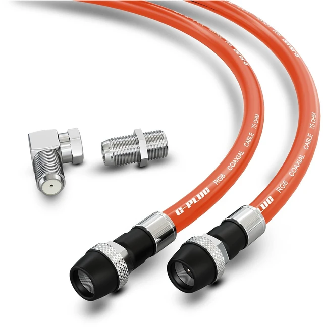 Main image of G-PLUG 150FT RG6 Coaxial Cable Extender - Coax Cable Cord, Triple Shielded