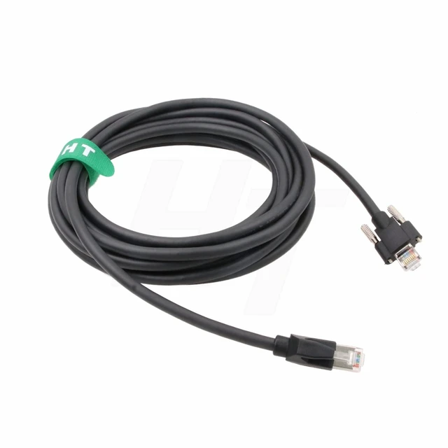 Alt view image 4 of 4 - RJ45 Ethernet GigE Cable for Jai Dalsa Camera Cat5e RJ45 with Horizontal Locking Screw 25m