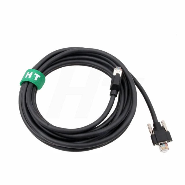 Alt view image 2 of 4 - RJ45 Ethernet GigE Cable for Jai Dalsa Camera Cat5e RJ45 with Horizontal Locking Screw 25m