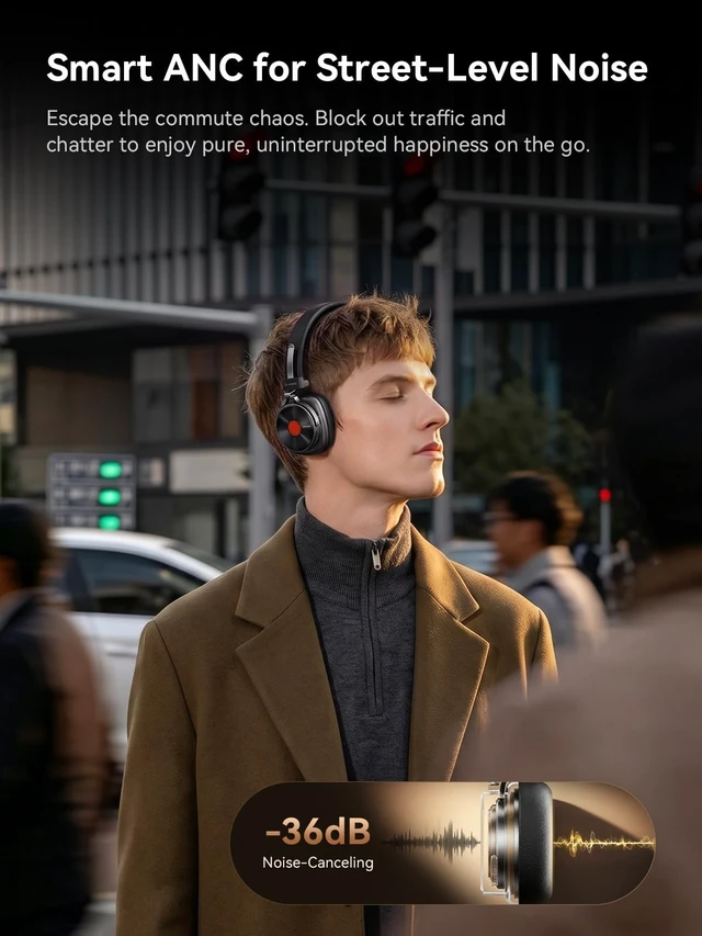 Alt view image 4 of 5 - 1MORE Classic HQ36 Wireless on-Ear Headphones, Hi-res Audio, Spatial Audio