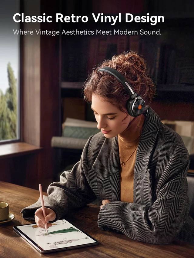 Alt view image 2 of 5 - 1MORE Classic HQ36 Wireless on-Ear Headphones, Hi-res Audio, Spatial Audio