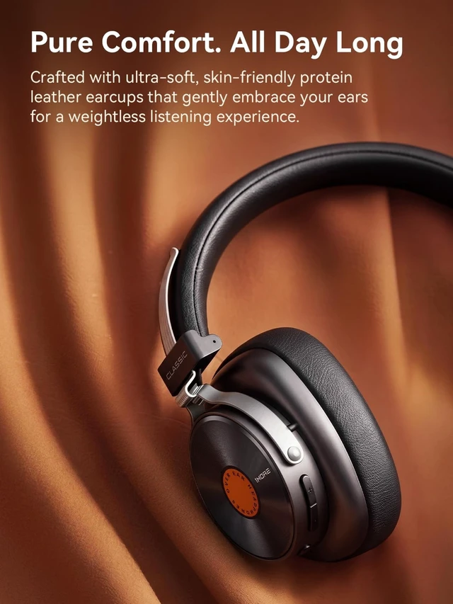 Alt view image 5 of 5 - 1MORE Classic HQ36 Wireless on-Ear Headphones, Hi-res Audio, Spatial Audio
