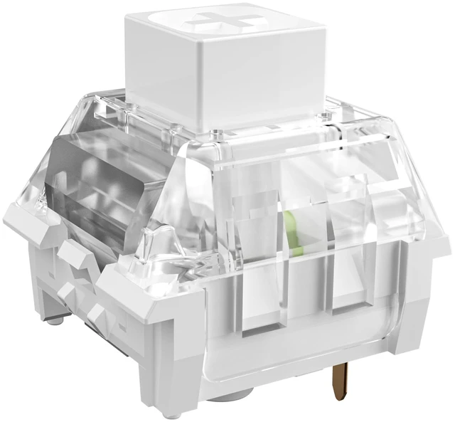 Main image of DRAOZA Kailh Box White Pro Switch - Clicky Mechanical Switches, Dustproof and Waterproof, 45gf Force, 80M Keystrokes, for Gaming & Typing, MX Compatible(108pcs)