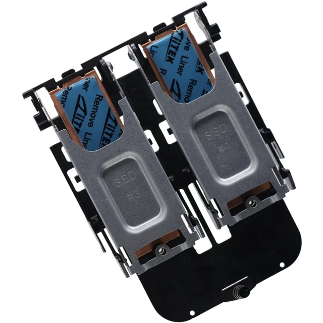 Alt view image 5 of 5 - Deal4GO M.2 2280 SSD3 SSD4 Support Bracket Carrier w/Thermal Shield Pad M20090-001 M22794-001 Replacement for HP ZBook Fury 17 G7 G8