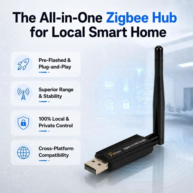 Alt view image 2 of 5 - Yiwipbot Zigbee Dongle ^^ EFR32MG21+CH9102F ^^ with USB A to Type C Adapter