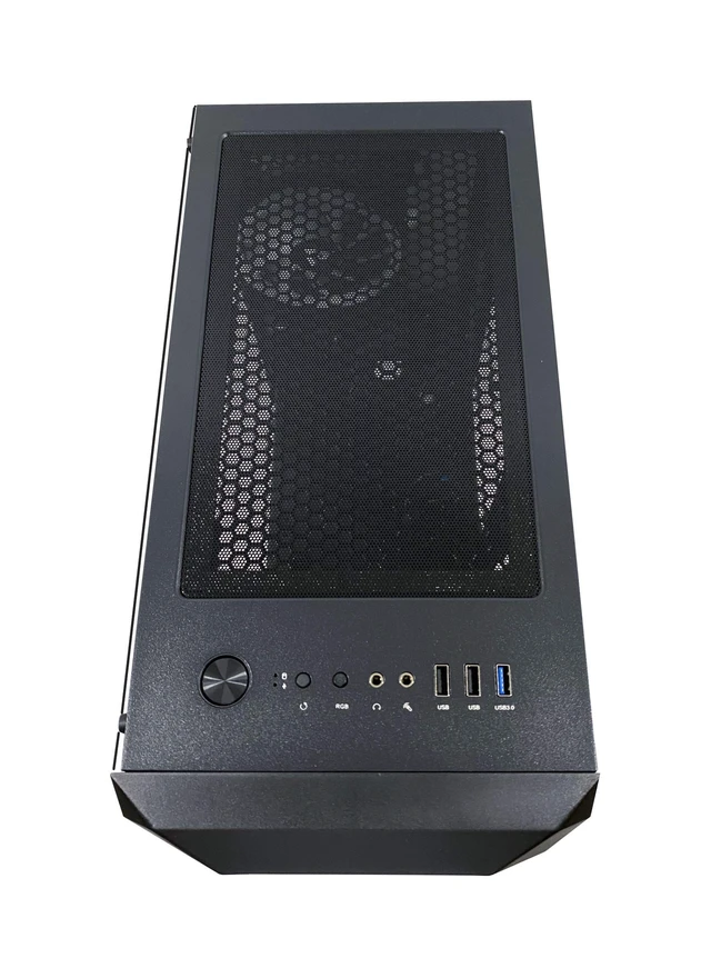 Alt view image 3 of 5 - Apevia PRODIGY-BK Micro-ATX Gaming PC Case, High Airflow with 3X RGB Fans