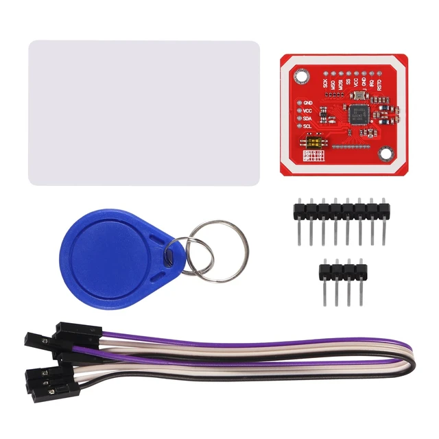 Alt view image 2 of 5 - D-FLIFE 6pcs PN532 NFC NXP RFID Module V3 Kit Near Field Communication Reader Module Kit I2C SPI HSU with S50 White Card Key Card for Arduino Raspberry Pi DIY Smart Phone Android Phone
