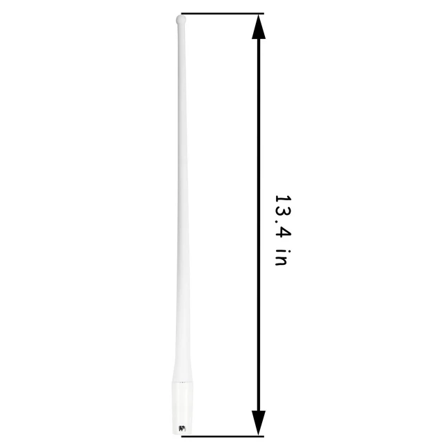 Alt view image 2 of 5 - ONE250 13" Inches Flexible Rubber Antenna, Compatible with Toyota Tundra (1999-2023), Toyota Tacoma (1995-2016), FJ Cruiser (2007-2015), Highlander - Designed for Optimized FM/AM Reception (White)