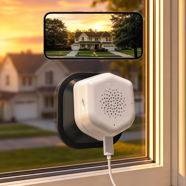 Main image of Noahlink 3MP 2K Window Camera, 2.4/5GHz WiFi Indoor Window Cameras for Home Security, Full-Color Night Vision, AI Human/Vehicle/Pet Detection, Two-Way Audio, 24/7 Recording, Works with Alexa (1 Pack)