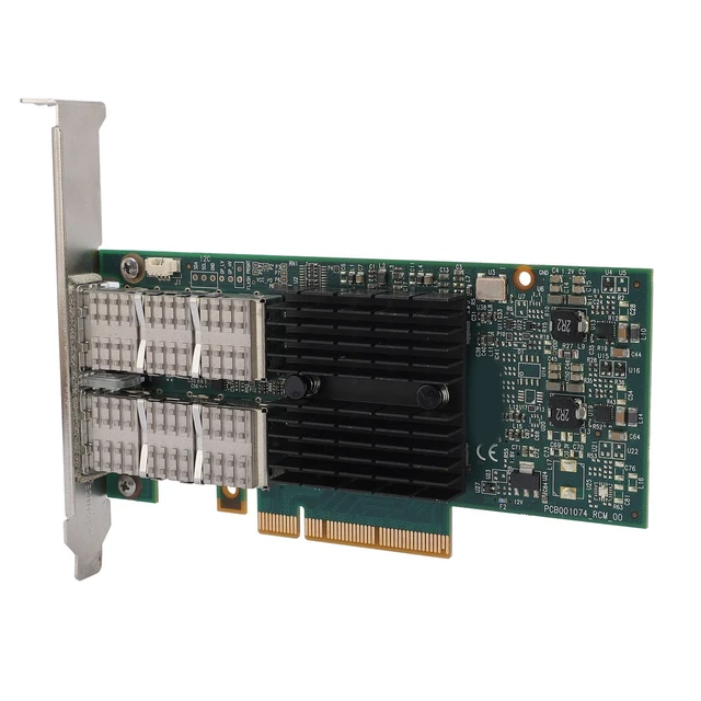 Alt view image 4 of 5 - GOWENIC 40GbE PCIe Network Card, 40Gbps Ethernet PCIe Card 40Gb Ethernet Adapter Dual Port 80Gbps Total with QSFP Ports for Data Centers Servers Workstations