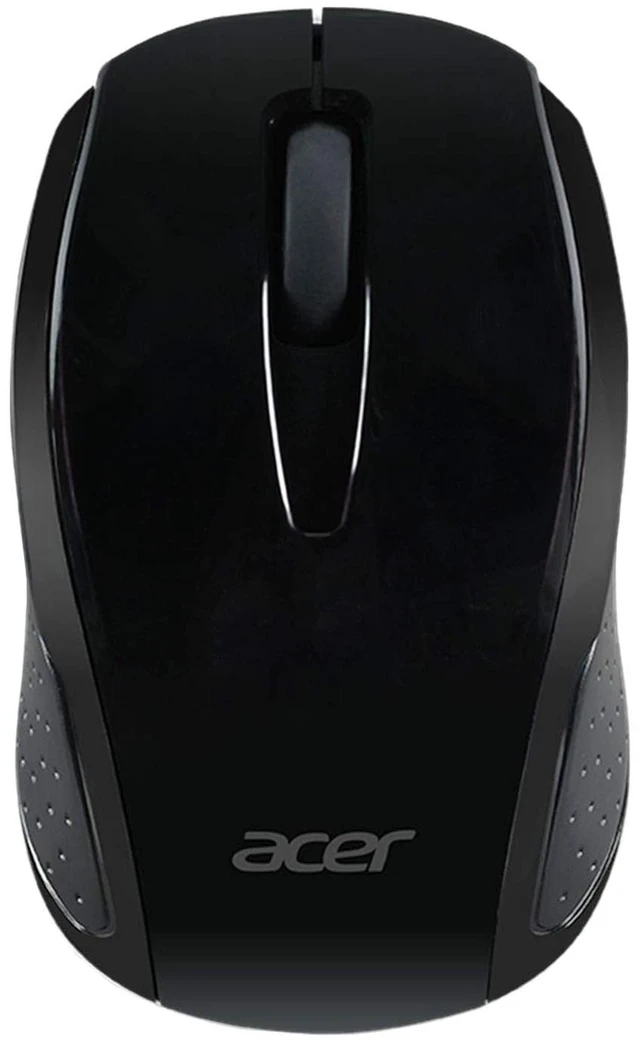 Main image of acer RF Wireless Mouse (Black), Works with Chromebook, with USB Plug and Play for Right/Left Handed Users (for Chromebooks, Windows PC & Mac) ^^ Fully Covered in a Silver Ion Protected Body
