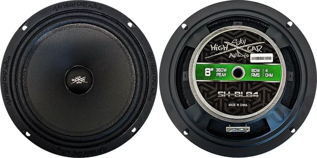 Alt view image 5 of 5 - Sky High Car Audio SH-BL84 8" 4 ohm Midrange Loudspeaker (Single Speaker)