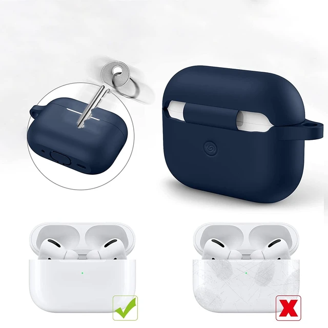 Alt view image 3 of 5 - Sahara - Venture Series Silicone Case for AirPods Pro (2nd Generation), Midnight Blue, (HP00051)