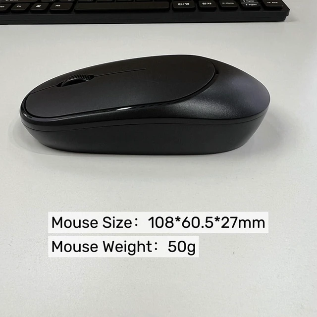 Alt view image 3 of 5 - Tangxi Wireless Keyboard and Mouse Combo, Ultra Slim Keyboard Mouse Set, 78 Russian Keys Layout, Ergonomic and Silent, 2.4G USB Receiver, for Laptop, PC