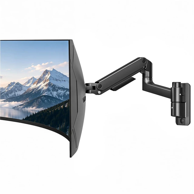 Main image of PEGZONE Single Monitor Wall Mount for 17-49 Inch Curved Ultrawide Screens
