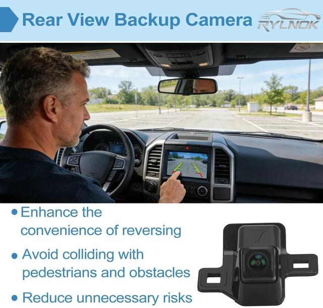 Alt view image 2 of 5 - RYLNOK Rear View Backup Camera Parking Assist Camera