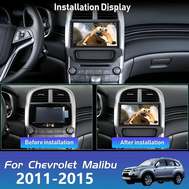 Alt view image 2 of 5 - 9inch Car Stereo Radio Car-Play GPS Navigation Compatible for Malibu 2011-2015 Android 14