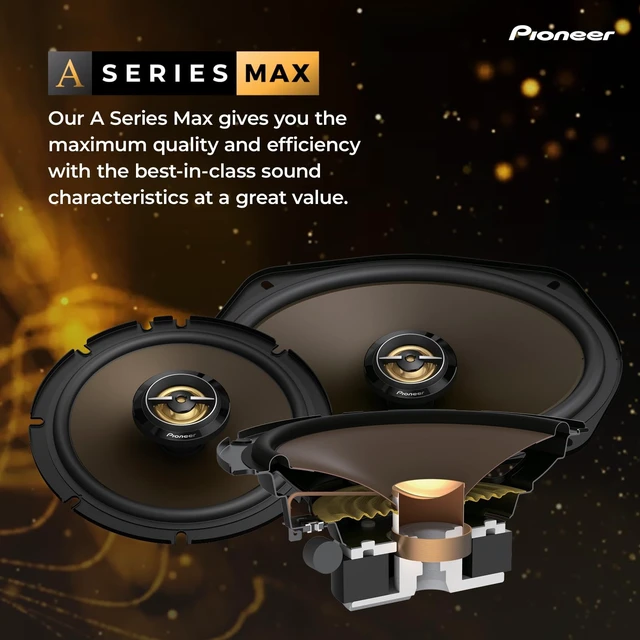 Alt view image 2 of 5 - PIONEER A-Series MAX TS-A693FH 6" x 9" 2-Way Coaxial Car Speakers 460W Max