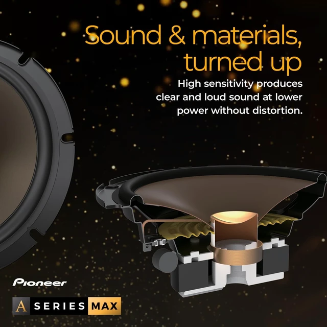 Alt view image 5 of 5 - PIONEER A-Series MAX TS-A693FH 6" x 9" 2-Way Coaxial Car Speakers 460W Max
