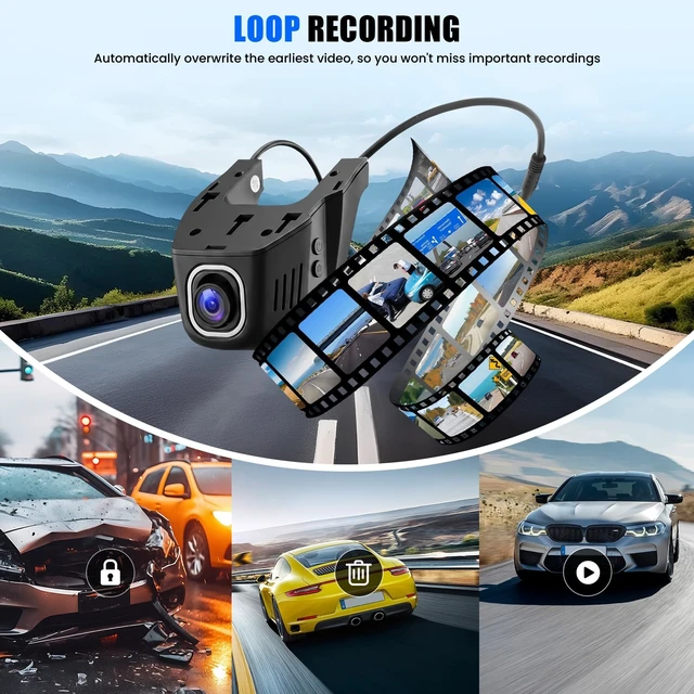 Alt view image 4 of 5 - 4K Dual Dash Cam Front and Rear, 4K+1080P Hidden Install Dash Camera