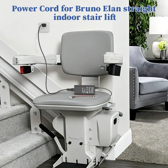 Alt view image 4 of 5 - 24V Stairlift Charger for Bruno Stair Lifts 2402 2402N 24018 Power Cord