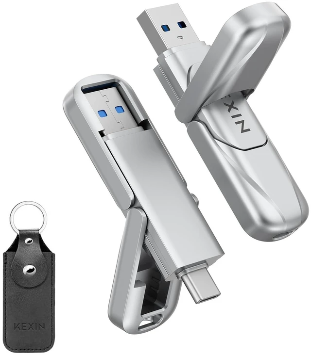 Main image of KEXIN 256GB Flash Drive up to 450MB/s USB 3.2 Gen 1 Dual USB Drive