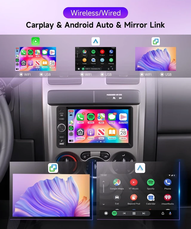 Alt view image 4 of 5 - Rimoody Android 15 Car Stereo for Chevy Silverado GMC Sierra 2003-2006