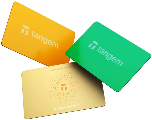 Main image of TANGEM Crypto Wallet Pack of 3 - Trusted Cold Storage. Sun Drop