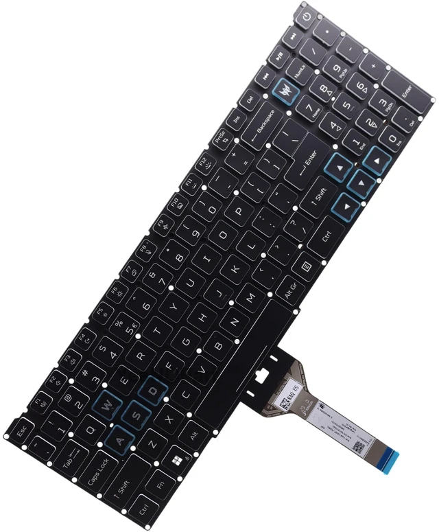 Main image of YESNOPART 4-Zone RGB Backlit Keyboard Replacement for Acer PHN16-71 PHN16-72 PHN18-71 AN515-58 AN515-57 AN515-55 PH315-52 PH315-53