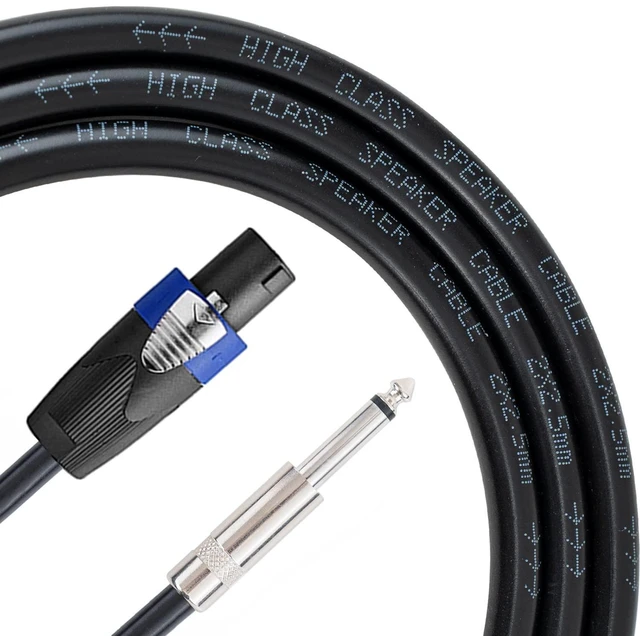 Alt view image 2 of 5 - 2PCS 100 Feet 12AWG SpeakON to 1/4 Male Speaker Cables Stereo Audio Cords