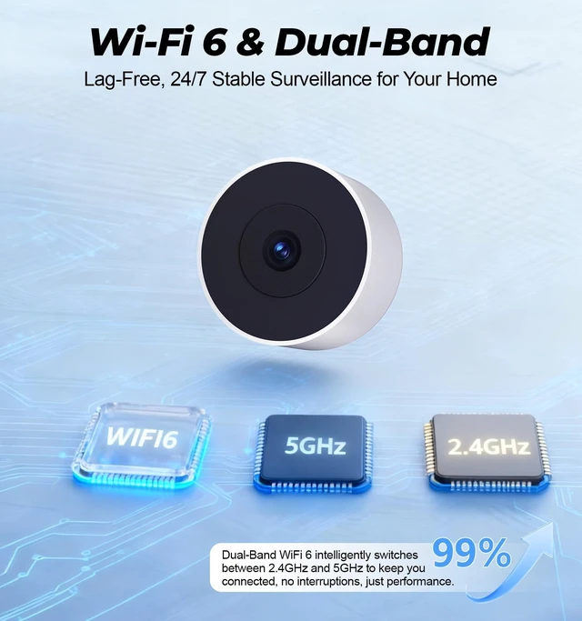 Alt view image 5 of 5 - 2K No-Drill Window Security Cameras, 4Packs Magnetic Cameras for Home Security, 5G&2.4G WiFi Indoor Angled Window Cam Stick on Glass, Full Color Night Vision, 24/7 AI Human Detection for RV, Apartment