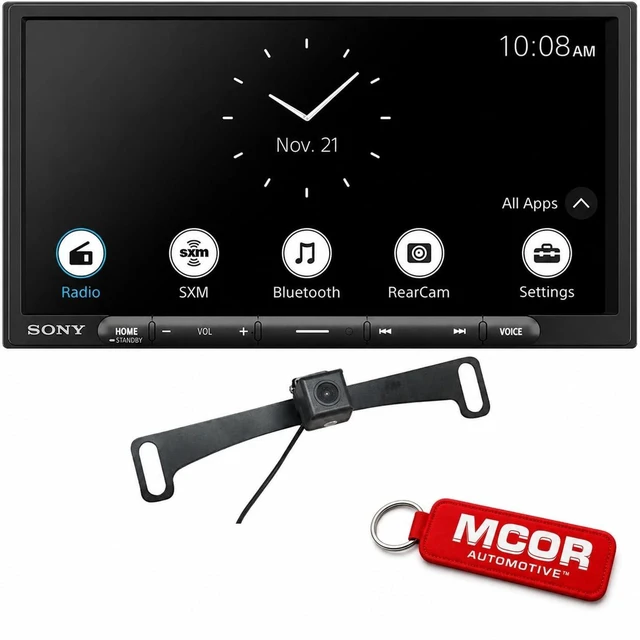 Main image of Sony XAV-AX6000 6.95" Wireless Apple CarPlay Android Auto Media Receiver, HDMI, USB-C, LDAC + Backup Camera Bundle
