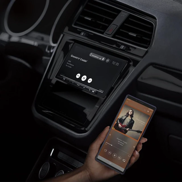 Alt view image 5 of 5 - Sony XAV-AX6000 6.95" Wireless Apple CarPlay Android Auto Media Receiver, HDMI, USB-C, LDAC + Backup Camera Bundle