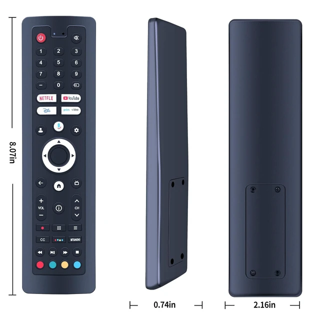 Alt view image 3 of 3 - Voice Remote Replacement for SYLVOX Outdoor Smart Google TV Patio Series