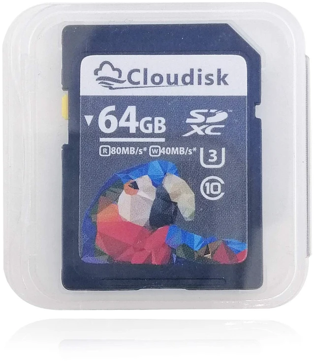 Alt view image 2 of 4 - Cloudisk 64GB SD Card SDXC UHS-I Memory Card C10, U3, V30, 4K UHD, SD Card (64 GB)