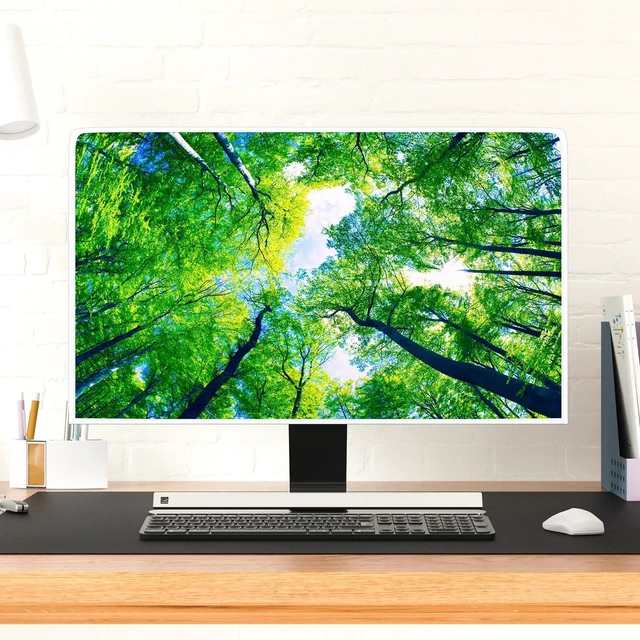 Alt view image 4 of 5 - Baocicco Green Forest Waterproof 50, 51, 52 Inch TV Dust Cover Anti-Static Dustproof TV Covers Full Body Cover for Television Screen Dust-Proof Anti-Scratch Computer Covers for Desktop Hanging TV