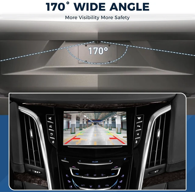 Alt view image 4 of 5 - Rear View Backup Reverse Camera Fit for Chevy Suburban 1500 2500 Tahoe GMC Yukon XL Cadillac Escalade 2007-2013, Replace 15173619, GM1960104, RC51070001, 590-076