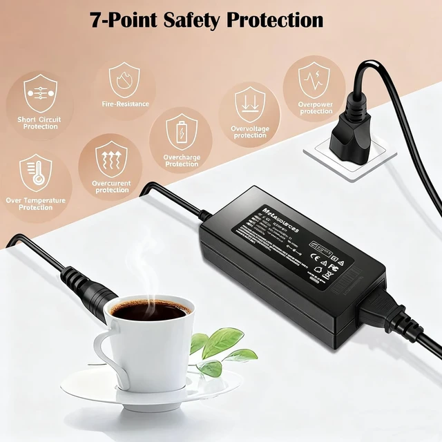 Alt view image 4 of 4 - 4-Pin AC/DC Charger for EDAC EDACPOWER ELEC. Model EA11811M-560 EA11811M560