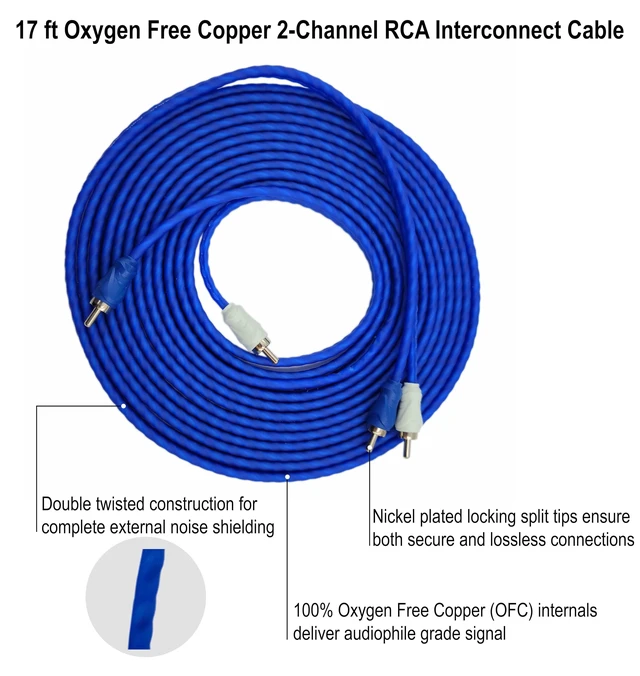 Alt view image 5 of 5 - 4 AWG CCA Copper 1200 W Cable Car Audio Amp Wire Kit for Amplifier Wiring
