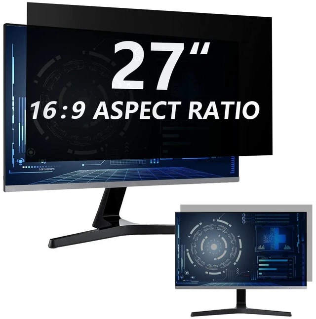 Main image of 2 Pack Magnetic Computer Privacy Screen 27 inch for 16:9 Widescreen Monitor