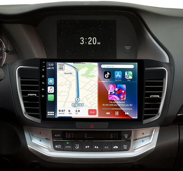 Alt view image 2 of 5 - ASURE Car Stereo Radio for Honda Accord 2013-2017 Low Version CarPlay