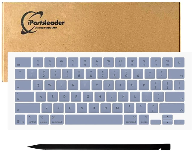 Main image of iPartsleader Replacement Keycaps Keys US English for MacBook Neo A3404 (13-inch,A18 Pro,2026) U.S. Keyboard Key Caps 78PCS Full Set Kit EMC 8984 Authentic (Indigo/Blue)
