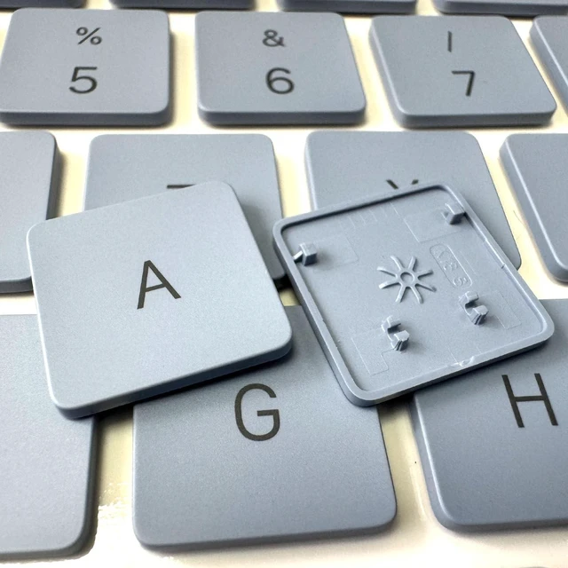 Alt view image 5 of 5 - iPartsleader Replacement Keycaps Keys US English for MacBook Neo A3404 (13-inch,A18 Pro,2026) U.S. Keyboard Key Caps 78PCS Full Set Kit EMC 8984 Authentic (Indigo/Blue)