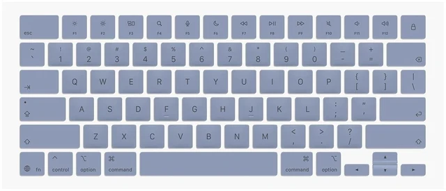Alt view image 3 of 5 - iPartsleader Replacement Keycaps Keys US English for MacBook Neo A3404 (13-inch,A18 Pro,2026) U.S. Keyboard Key Caps 78PCS Full Set Kit EMC 8984 Authentic (Indigo/Blue)